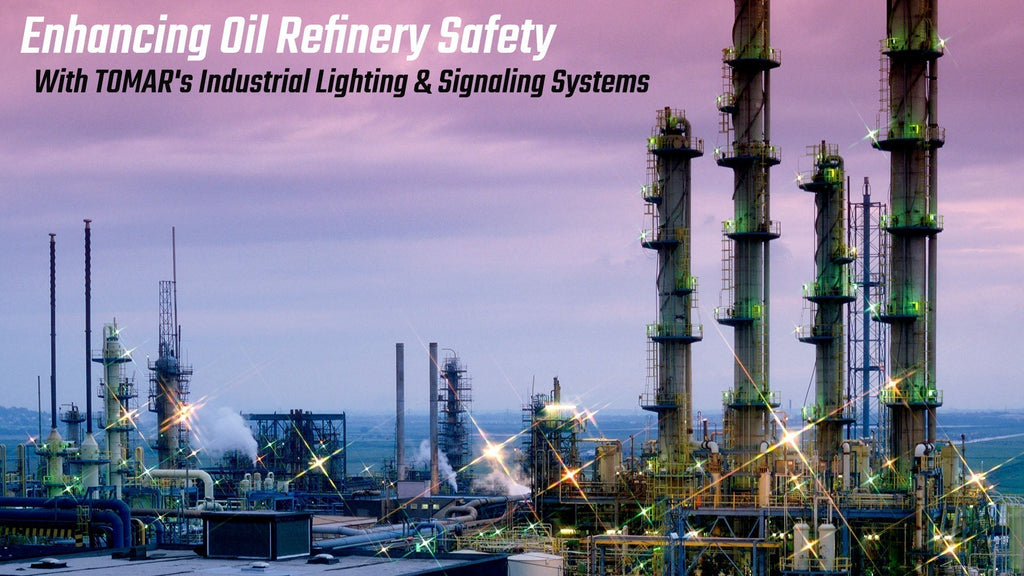 Enhancing Oil Refinery Safety with TOMAR's Industrial Lighting & Signaling Systems