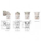 2000XL Series Super-Compact Hazardous Location LED Beacon w/ ChemFlex™ Base - AC/DC