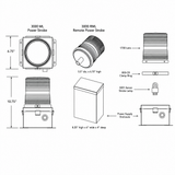 3000/3200/3300ML Power Strobe™ Heavy-Duty, Single-Flash Xenon Strobe Beacon - AC and 250 VDC | TOMAR Electronics Inc