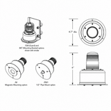 700 Mini Strobe® Heavy-Duty, Single-Flash Xenon Strobe Beacon - AC/DC